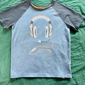 NWOT Tommy Bahama Gray and Orange Short Sleeve Tee